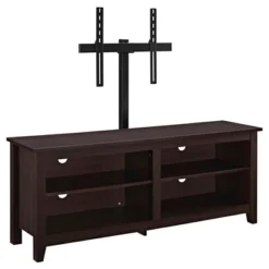 Farmhouse 4 Cubby Wood Open Storage With Mount TV Stand For TVs Up To 65" - Saracina Home 11 Farmhouse 4 Cubby Wood Open Storage With Mount TV Stand For TVs Up To 65" - Saracina Home -Saracina Home Shop GUEST 3c750f66 3fa8 4d7c 91c3 96116a74ec8b
