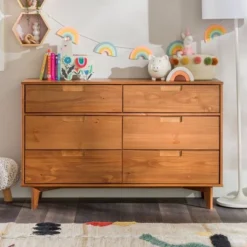 Mid-Century Modern Groove Wood 6 Drawer Dresser - Saracina Home 35 Mid-Century Modern Groove Wood 6 Drawer Dresser - Saracina Home -Saracina Home Shop GUEST 3d447677 be9f 4732 b071 4ec0db1c971f