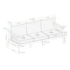 Saracina Home Modern Boho Eucalyptus Outdoor Spindle Sofa With Cushions 11 Saracina Home Modern Boho Eucalyptus Outdoor Spindle Sofa With Cushions -Saracina Home Shop GUEST 3d8e4406 bf24 47ef b778 46137a40d20d 1