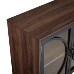 Metal Door Tempered Glass TV Stand For TVs Up To 32" Dark Walnut - Saracina Home 6 Metal Door Tempered Glass TV Stand For TVs Up To 32" Dark Walnut - Saracina Home -Saracina Home Shop GUEST 3fd7c4f1 5a54 4915 bba4 b5b97045a39c