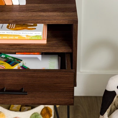 Amal Modern Single Drawer Hairpin Leg Nightstand - Saracina Home 9 Amal Modern Single Drawer Hairpin Leg Nightstand - Saracina Home - Image 9