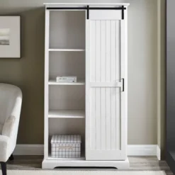 Owens Farmhouse Sliding Barn Door Storage Hutch - Saracina Home 12 Owens Farmhouse Sliding Barn Door Storage Hutch - Saracina Home -Saracina Home Shop GUEST 40dd9cf3 8266 4c0b 8bbd d8802901b297