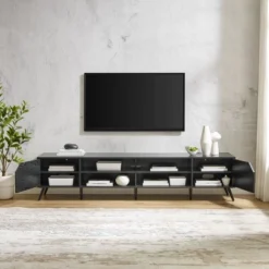 Mid-Century Modern Wide Storage TV Stand For TVs Up To 90" - Saracina Home 15 Mid-Century Modern Wide Storage TV Stand For TVs Up To 90" - Saracina Home -Saracina Home Shop GUEST 414e2631 4864 41eb a153 61ae12116726