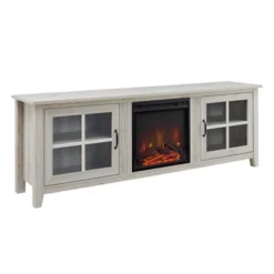 Tasi Transitional Farmhouse Glass Window Pane Door With Electric Fireplace TV Stand For TVs Up To 80" - Saracina Home 33 Tasi Transitional Farmhouse Glass Window Pane Door With Electric Fireplace TV Stand For TVs Up To 80" - Saracina Home -Saracina Home Shop GUEST 45df5d3e 75bf 4859 bf16 2a834477a1d2