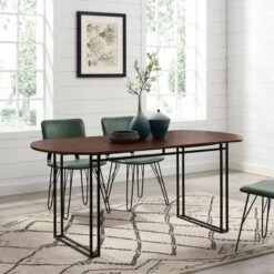 71" Phyllis Modern Drop Leaf Dining Table Walnut - Saracina Home 10 71" Phyllis Modern Drop Leaf Dining Table Walnut - Saracina Home -Saracina Home Shop GUEST 45f0b8e9 d1c4 4c13 8c1b b1c57c6922e3