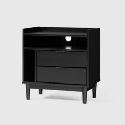 Mid-Century Modern Solid Wood 2 Drawer Nightstand - Saracina Home 26 Mid-Century Modern Solid Wood 2 Drawer Nightstand - Saracina Home -Saracina Home Shop GUEST 471de06c aa0a 4e0d 974b 9de0af040ec7