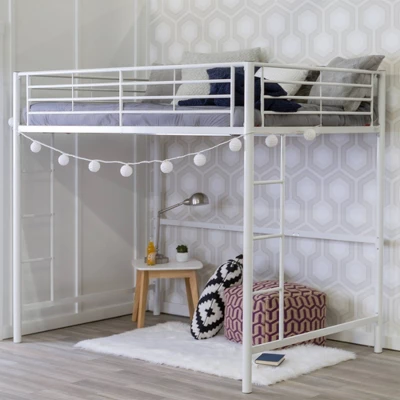 Full Size Metal Platform Loft Bed - Saracina Home 4 Full Size Metal Platform Loft Bed - Saracina Home - Image 4