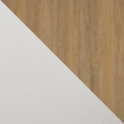 Modern 2 Door TV Stand For TVs Up To 65" Solid White/Coastal Oak/White - Saracina Home -Saracina Home Shop GUEST 486629d9 586f 484c 8677 69ab1b449b80