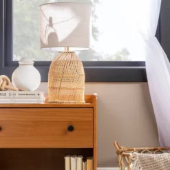 Katie Transitional Tray Top 1 Drawer Solid Wood Nightstand Caramel - Saracina Home -Saracina Home Shop GUEST 48f01043 30ed 430d a558 53c065c059c6