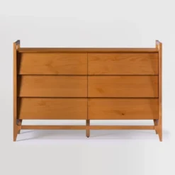 Mid-Century Modern Solid Wood Paneled 6 Drawer Dresser - Saracina Home -Saracina Home Shop GUEST 4c28a463 5c78 467e 8d4d b4df70cd00b9