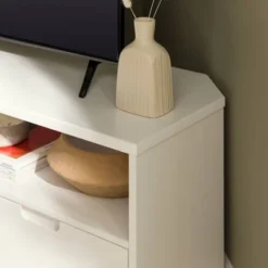 Cara Mid-Century Modern 3 Drawer Corner TV Stand For TVs Up To 58" - Saracina Home -Saracina Home Shop GUEST 4d460d9d e580 44a2 a814 3c51012cc883