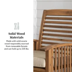 2pk Acacia Wood Patio Chairs With Cushions - Saracina Home -Saracina Home Shop GUEST 4d7dfc00 8c10 41d6 abba af6ec69a3130