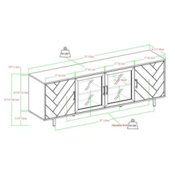 Vik Modern Boho 4 Door Herringbone TV Stand For TVs Up To 80" - Saracina Home 13 Vik Modern Boho 4 Door Herringbone TV Stand For TVs Up To 80" - Saracina Home -Saracina Home Shop GUEST 52b388c7 9de8 439f b345 685161ddaa8a