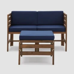 3pc Modular Acacia Wood Patio Chat Set With Cushions - Saracina Home 23 3pc Modular Acacia Wood Patio Chat Set With Cushions - Saracina Home -Saracina Home Shop GUEST 52b769b2 601c 4a9b 998b 9ea4cc3064c7