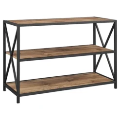 25.62" X Frame Metal And Wood Media Bookshelf - Saracina Home 18 25.62" X Frame Metal And Wood Media Bookshelf - Saracina Home -Saracina Home Shop GUEST 52dc6235 5678 4183 9fa3 c366355d431d