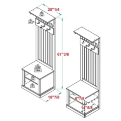 Waylon Rustic Farmhouse Solid Wood Tall Hall Tree - Saracina Home 23 Waylon Rustic Farmhouse Solid Wood Tall Hall Tree - Saracina Home -Saracina Home Shop GUEST 53f12056 5d50 4ebe bd7a 37f1edcb2150