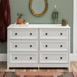 Classic 6 Drawer Groove Dresser White - Saracina Home 13 Classic 6 Drawer Groove Dresser White - Saracina Home -Saracina Home Shop GUEST 5691fed4 cd54 4392 b454 4199622939a7