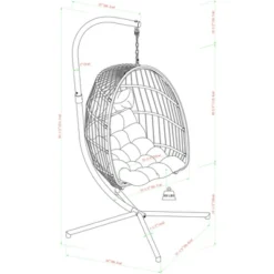 Toluca Hanging Outdoor Boho Egg Chair With Cushion - Saracina Home 24 Toluca Hanging Outdoor Boho Egg Chair With Cushion - Saracina Home -Saracina Home Shop GUEST 56aea60f 8fb1 4dcb a5cc 5a0af51b2f08