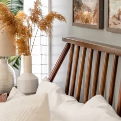 Boho Solid Wood Spindle Platform Bed - Saracina Home -Saracina Home Shop GUEST 56d06391 618a 4987 81f4 c67d43671300