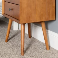 Greenberg 2 Drawer Mid-Century Modern Solid Wood Nightstand - Saracina Home -Saracina Home Shop GUEST 589d96d2 ab96 4bdd 9d8b 9418def6d979