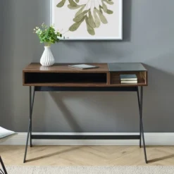 Modern Mixed Material Open Storage Computer Desk - Saracina Home 9 Modern Mixed Material Open Storage Computer Desk - Saracina Home -Saracina Home Shop GUEST 5a5c718e 8e9a 4589 9d29 527a9722dd43