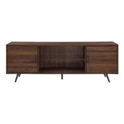 2 Door Mid-Century Modern Wood Storage TV Stand For TVs Up To 80" - Saracina Home -Saracina Home Shop GUEST 5c5500e9 ceea 4ccd 98a6 a8f014d1cbc5
