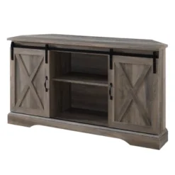 Robinson Rustic Transitional Sliding Barn Door Corner TV Stand For TVs Up To 58" - Saracina Home 29 Robinson Rustic Transitional Sliding Barn Door Corner TV Stand For TVs Up To 58" - Saracina Home -Saracina Home Shop GUEST 5e08ff37 9816 4cb1 ab75 e39c8ff7cec1