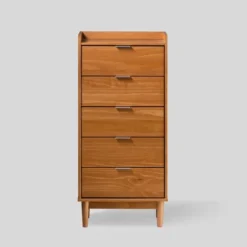 Mid-Century Modern Solid Wood 5 Drawer Chest Of Drawers - Saracina Home -Saracina Home Shop GUEST 5e4385bd f55f 474e 8e71 1c6e45c84f05
