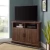 Grooved Door Corner TV Stand For TVs Up To 45" - Saracina Home