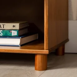 Set Of 2 Katie Transitional Tray Top 1 Drawer Solid Wood Nightstands Caramel - Saracina Home -Saracina Home Shop GUEST 5f31facb f1d6 47eb 8183 c3bd65f1f462