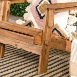 Genovia Transitional Acacia Wood Outdoor Adirondack Chair - Saracina Home 22 Genovia Transitional Acacia Wood Outdoor Adirondack Chair - Saracina Home -Saracina Home Shop GUEST 60d413d6 0ef4 4722 84c8 62681699e910