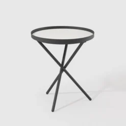 Modern Minimalist Intersecting Tripod Leg Side Table Black/Faux White Marble - Saracina Home 13 Modern Minimalist Intersecting Tripod Leg Side Table Black/Faux White Marble - Saracina Home -Saracina Home Shop GUEST 614a873c 3d85 498b afaf af357bdb86b0