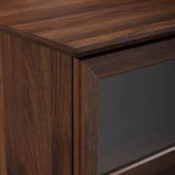 Modern Wood And Glass Door Console TV Stand For TVs Up To 65" - Saracina Home 12 Modern Wood And Glass Door Console TV Stand For TVs Up To 65" - Saracina Home -Saracina Home Shop GUEST 6204f7b3 992e 4f82 a943 9efb977bf63a