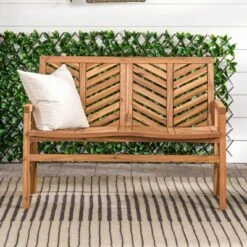 Slatted Chevron Acacia Wood Patio Loveseat – Saracina Home 21 Slatted Chevron Acacia Wood Patio Loveseat – Saracina Home -Saracina Home Shop GUEST 62bb32d1 2ebd 4f35 8aa4 4274d21838b7