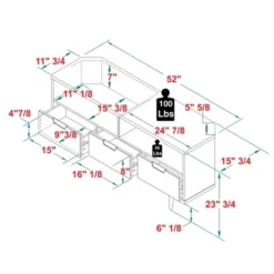Cara Mid-Century Modern 3 Drawer Corner TV Stand For TVs Up To 58" - Saracina Home -Saracina Home Shop GUEST 63003f1f 44d7 4165 9d1a 122bd84a0d5d