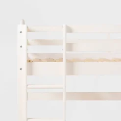 Twin Solid Pine Wood Low Loft Bed White - Saracina Home 16 Twin Solid Pine Wood Low Loft Bed White - Saracina Home -Saracina Home Shop GUEST 65ec7841 8c03 462e ad9e 307758571403