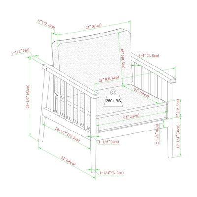 Saracina Home 4pc Modern Boho Eucalyptus Spindle Outdoor Conversation Set 4 Saracina Home 4pc Modern Boho Eucalyptus Spindle Outdoor Conversation Set - Image 4
