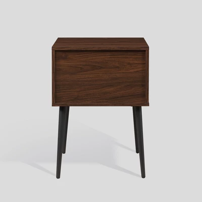 Modern 1 Drawer Angled Side Table - Saracina Home 4 Modern 1 Drawer Angled Side Table - Saracina Home - Image 4