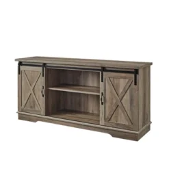 Modern Transitional Sliding Barndoor TV Stand For TVs Up To 65"- Saracina Home 37 Modern Transitional Sliding Barndoor TV Stand For TVs Up To 65"- Saracina Home -Saracina Home Shop GUEST 693360a1 c63d 4f0c b1fe df6988b47d91