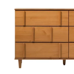 Modern Vertical Accent Solid Wood 6 Drawer Double Dresser - Saracina Home -Saracina Home Shop GUEST 6989dea6 239f 4116 9ec7 63d459c73c0c