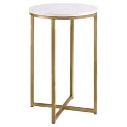 Vivian Glam X Leg Round Side Table - Saracina Home -Saracina Home Shop GUEST 6c2722a3 f679 4004 b4fa 078d8f88603a