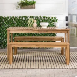 3pc Acacia Wood X Design Outdoor Patio Dining Set - Brown - Saracina Home 14 3pc Acacia Wood X Design Outdoor Patio Dining Set - Brown - Saracina Home -Saracina Home Shop GUEST 6d770303 bf3b 4b8f af2d 632862928d22