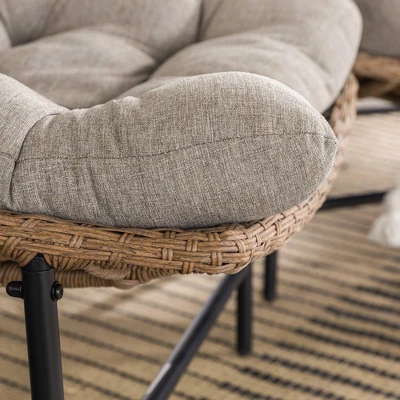 2pk Papasan Scoop Outdoor Patio Chair - Natural - Saracina Home 8 2pk Papasan Scoop Outdoor Patio Chair - Natural - Saracina Home - Image 8