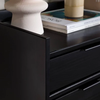 Mid-Century Modern Solid Wood 6 Drawer Vertical Dresser - Saracina Home 14 Mid-Century Modern Solid Wood 6 Drawer Vertical Dresser - Saracina Home - Image 14