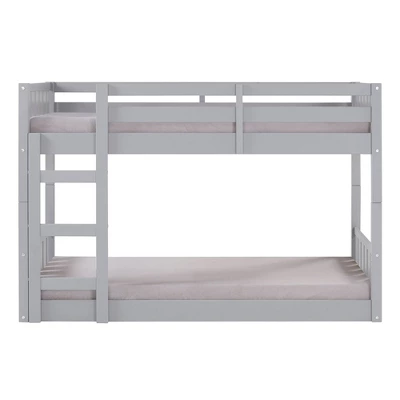 Twin Over Twin Wood Detachable Slat Bunk Bed - Saracina Home 6 Twin Over Twin Wood Detachable Slat Bunk Bed - Saracina Home - Image 6