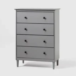 Stiva Classic Mid-Century Modern Vertical 4 Drawer Dresser Gray - Saracina Home -Saracina Home Shop GUEST 7191f56d c0ac 4f0c ba2b af58c2793af7