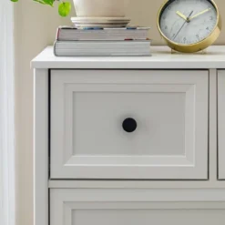 Farmhouse 5 Drawer Grooved Tall Storage Dresser White - Saracina Home 22 Farmhouse 5 Drawer Grooved Tall Storage Dresser White - Saracina Home -Saracina Home Shop GUEST 7328f92b dedb 435a 8cfc 7bd748b9950d