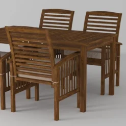 Ravenscroft 5pc Acacia Wood Patio Dining Set - Saracina Home -Saracina Home Shop GUEST 75c7a6df f6ab 4d10 af05 810e885c41d5