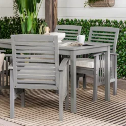Ravenscroft 5pc Acacia Wood Patio Dining Set - Saracina Home -Saracina Home Shop GUEST 762d0d9e 020b 4a37 ad8d 52684dc657ac