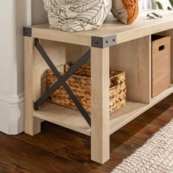 Sophie Rustic Industrial X Frame Entry Bench With 3 Cubbies - Saracina Home 21 Sophie Rustic Industrial X Frame Entry Bench With 3 Cubbies - Saracina Home -Saracina Home Shop GUEST 76846a45 266b 4f62 a676 609461ed92c8